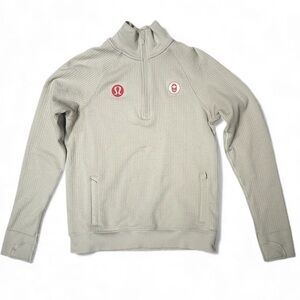 Lululemon x Team Canada Olympics Grid Fleece Half Zip Sweater Pan American